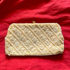 Vintage pearl clutch